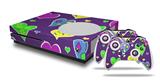 WraptorSkinz Decal Skin Wrap Set works with 2016 and newer XBOX One S Console and 2 Controllers Crazy Hearts