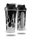 Skin Decal Wrap works with Blender Bottle 28oz Metal Flames Chrome (BOTTLE NOT INCLUDED)