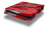Vinyl Decal Skin Wrap compatible with Sony PlayStation 4 Slim Console Camouflage Red (PS4 NOT INCLUDED)