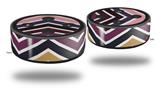 Skin Wrap Decal Set 2 Pack for Amazon Echo Dot 2 - Zig Zag Colors 02 (2nd Generation ONLY - Echo NOT INCLUDED)