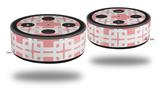 Skin Wrap Decal Set 2 Pack for Amazon Echo Dot 2 - Boxed Pink (2nd Generation ONLY - Echo NOT INCLUDED)