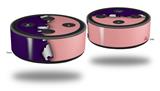Skin Wrap Decal Set 2 Pack for Amazon Echo Dot 2 - Ripped Colors Purple Pink (2nd Generation ONLY - Echo NOT INCLUDED)