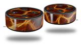 Skin Wrap Decal Set 2 Pack for Amazon Echo Dot 2 - Fractal Fur Giraffe (2nd Generation ONLY - Echo NOT INCLUDED)