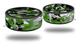Skin Wrap Decal Set 2 Pack for Amazon Echo Dot 2 - WraptorCamo Digital Camo Green (2nd Generation ONLY - Echo NOT INCLUDED)