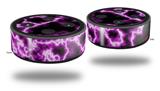 Skin Wrap Decal Set 2 Pack for Amazon Echo Dot 2 - Electrify Hot Pink (2nd Generation ONLY - Echo NOT INCLUDED)