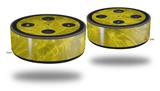 Skin Wrap Decal Set 2 Pack for Amazon Echo Dot 2 - Stardust Yellow (2nd Generation ONLY - Echo NOT INCLUDED)