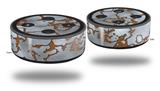 Skin Wrap Decal Set 2 Pack for Amazon Echo Dot 2 - Rusted Metal (2nd Generation ONLY - Echo NOT INCLUDED)