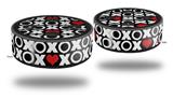 Skin Wrap Decal Set 2 Pack for Amazon Echo Dot 2 - XO Hearts (2nd Generation ONLY - Echo NOT INCLUDED)