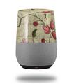 Decal Style Skin Wrap for Google Home Original - Flowers and Berries Red (GOOGLE HOME NOT INCLUDED)