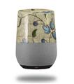 Decal Style Skin Wrap for Google Home Original - Flowers and Berries Blue (GOOGLE HOME NOT INCLUDED)