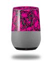 Decal Style Skin Wrap for Google Home Original - Scattered Skulls Hot Pink (GOOGLE HOME NOT INCLUDED)