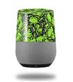 Decal Style Skin Wrap for Google Home Original - Scattered Skulls Neon Green (GOOGLE HOME NOT INCLUDED)
