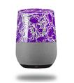 Decal Style Skin Wrap for Google Home Original - Scattered Skulls Purple (GOOGLE HOME NOT INCLUDED)