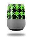 Decal Style Skin Wrap for Google Home Original - Houndstooth Neon Lime Green on Black (GOOGLE HOME NOT INCLUDED)