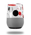 Decal Style Skin Wrap for Google Home Original - Lots of Dots Red on White (GOOGLE HOME NOT INCLUDED)