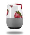 Decal Style Skin Wrap for Google Home Original - Strawberries on White (GOOGLE HOME NOT INCLUDED)