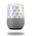 Decal Style Skin Wrap for Google Home Original - Pastel Hearts on White (GOOGLE HOME NOT INCLUDED)