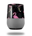 Decal Style Skin Wrap for Google Home Original - Flamingos on Black (GOOGLE HOME NOT INCLUDED)