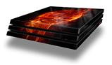 Vinyl Decal Skin Wrap compatible with Sony PlayStation 4 Pro Console Flaming Fire Skull Orange (PS4 NOT INCLUDED)