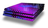 Vinyl Decal Skin Wrap compatible with Sony PlayStation 4 Pro Console Halftone Splatter Blue Hot Pink (PS4 NOT INCLUDED)