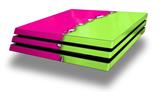 Vinyl Decal Skin Wrap compatible with Sony PlayStation 4 Pro Console Ripped Colors Hot Pink Neon Green (PS4 NOT INCLUDED)