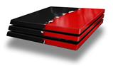 Vinyl Decal Skin Wrap compatible with Sony PlayStation 4 Pro Console Ripped Colors Black Red (PS4 NOT INCLUDED)