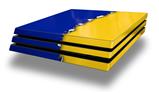 Vinyl Decal Skin Wrap compatible with Sony PlayStation 4 Pro Console Ripped Colors Blue Yellow (PS4 NOT INCLUDED)