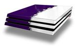 Vinyl Decal Skin Wrap compatible with Sony PlayStation 4 Pro Console Ripped Colors Purple White (PS4 NOT INCLUDED)