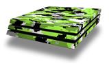 Vinyl Decal Skin Wrap compatible with Sony PlayStation 4 Pro Console WraptorCamo Digital Camo Neon Green (PS4 NOT INCLUDED)
