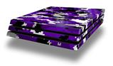 Vinyl Decal Skin Wrap compatible with Sony PlayStation 4 Pro Console WraptorCamo Digital Camo Purple (PS4 NOT INCLUDED)