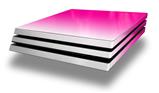 Vinyl Decal Skin Wrap compatible with Sony PlayStation 4 Pro Console Smooth Fades White Hot Pink (PS4 NOT INCLUDED)