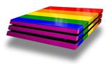 Vinyl Decal Skin Wrap compatible with Sony PlayStation 4 Pro Console Rainbow Stripes (PS4 NOT INCLUDED)