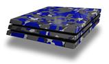 Vinyl Decal Skin Wrap compatible with Sony PlayStation 4 Pro Console WraptorCamo Old School Camouflage Camo Blue Royal (PS4 NOT INCLUDED)