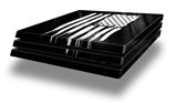 Vinyl Decal Skin Wrap compatible with Sony PlayStation 4 Pro Console Brushed USA American Flag (PS4 NOT INCLUDED)