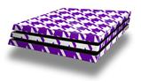 Vinyl Decal Skin Wrap compatible with Sony PlayStation 4 Pro Console Houndstooth Purple (PS4 NOT INCLUDED)