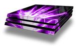 Vinyl Decal Skin Wrap compatible with Sony PlayStation 4 Pro Console Lightning Purple (PS4 NOT INCLUDED)