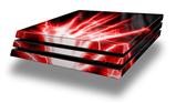 Vinyl Decal Skin Wrap compatible with Sony PlayStation 4 Pro Console Lightning Red (PS4 NOT INCLUDED)