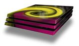 Vinyl Decal Skin Wrap compatible with Sony PlayStation 4 Pro Console Alecias Swirl 01 Yellow (PS4 NOT INCLUDED)