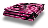 Vinyl Decal Skin Wrap compatible with Sony PlayStation 4 Pro Console Alecias Swirl 02 Hot Pink (PS4 NOT INCLUDED)