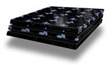 Vinyl Decal Skin Wrap compatible with Sony PlayStation 4 Pro Console Pastel Butterflies Blue on Black (PS4 NOT INCLUDED)
