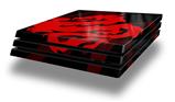 Vinyl Decal Skin Wrap compatible with Sony PlayStation 4 Pro Console Oriental Dragon Red on Black (PS4 NOT INCLUDED)