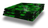 Vinyl Decal Skin Wrap compatible with Sony PlayStation 4 Pro Console St Patricks Clover Confetti (PS4 NOT INCLUDED)