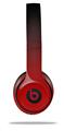 WraptorSkinz Skin Decal Wrap compatible with Beats Solo 2 and Solo 3 Wireless Headphones Smooth Fades Red Black Skin Only (HEADPHONES NOT INCLUDED)
