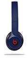 WraptorSkinz Skin Decal Wrap compatible with Beats Solo 2 and Solo 3 Wireless Headphones Solids Collection Navy Blue Skin Only (HEADPHONES NOT INCLUDED)