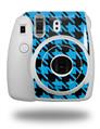 WraptorSkinz Skin Decal Wrap compatible with Fujifilm Mini 8 Camera Houndstooth Blue Neon on Black (CAMERA NOT INCLUDED)