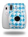 WraptorSkinz Skin Decal Wrap compatible with Fujifilm Mini 8 Camera Houndstooth Blue Neon (CAMERA NOT INCLUDED)