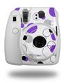 WraptorSkinz Skin Decal Wrap compatible with Fujifilm Mini 8 Camera Lots of Dots Purple on White (CAMERA NOT INCLUDED)