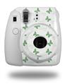 WraptorSkinz Skin Decal Wrap compatible with Fujifilm Mini 8 Camera Pastel Butterflies Green on White (CAMERA NOT INCLUDED)