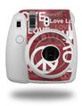 WraptorSkinz Skin Decal Wrap compatible with Fujifilm Mini 8 Camera Love and Peace Pink (CAMERA NOT INCLUDED)