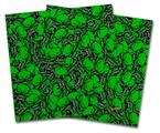 Vinyl Craft Cutter Designer 12x12 Sheets Scattered Skulls Green - 2 Pack